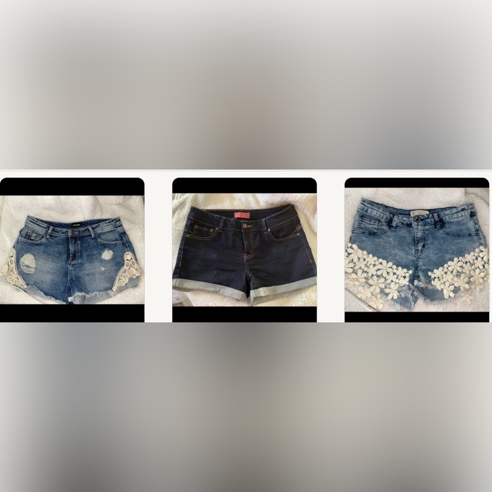 Short jeans. Joe boxer 7-8. Wax jeans medium.
 Angel kiss size 7.